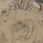 Mu’in Musavvir, Ascetic in Meditation, 17th century, Safavid, Yale University Art Gallery