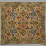 Cover, silk embroidery on plain weave cotton, second half of 18th century, Azerbaijani, Yale University Art Gallery