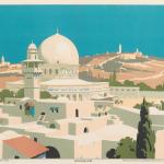 Print made by Frank Newbould, Jerusalem, 1929, Yale Center for British Art 